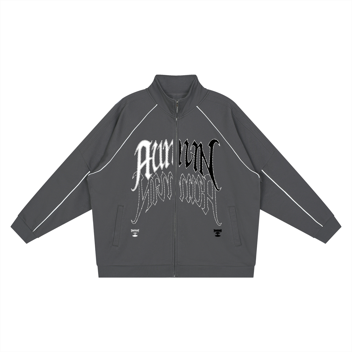 Striped Raglan Jacket - Lost Skull