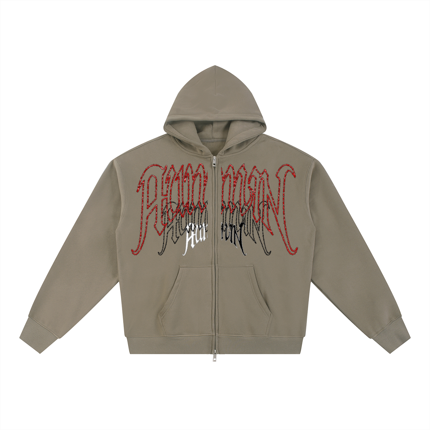 Fleece Zip Hoodie - Human Fragments