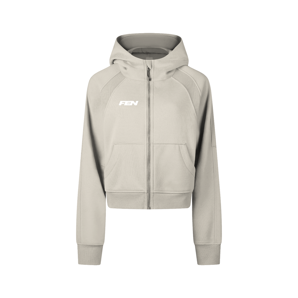 Cropped Zip Hoodie - FEN