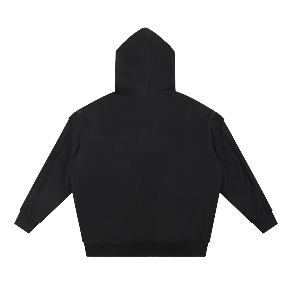 Contrast Zip Hoodie SAD