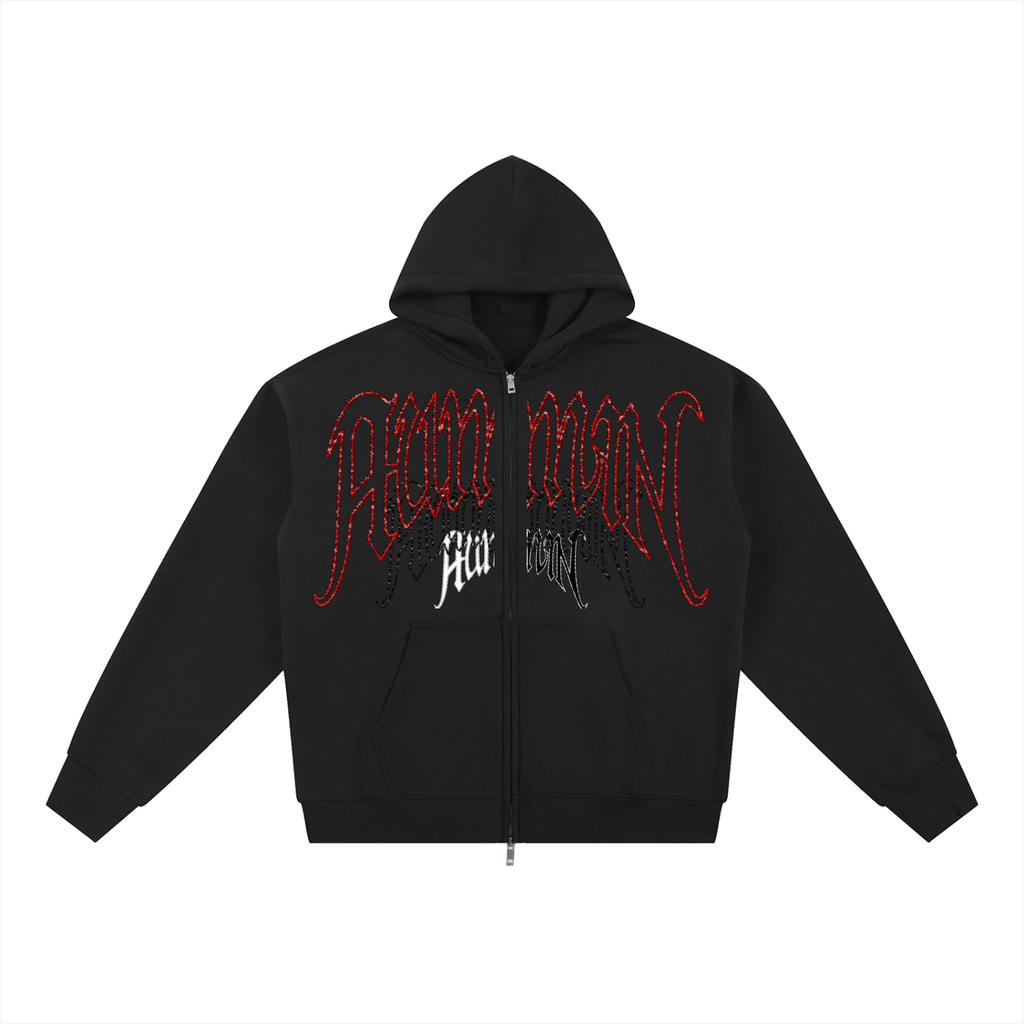 Fleece Zip Hoodie - Human Fragments