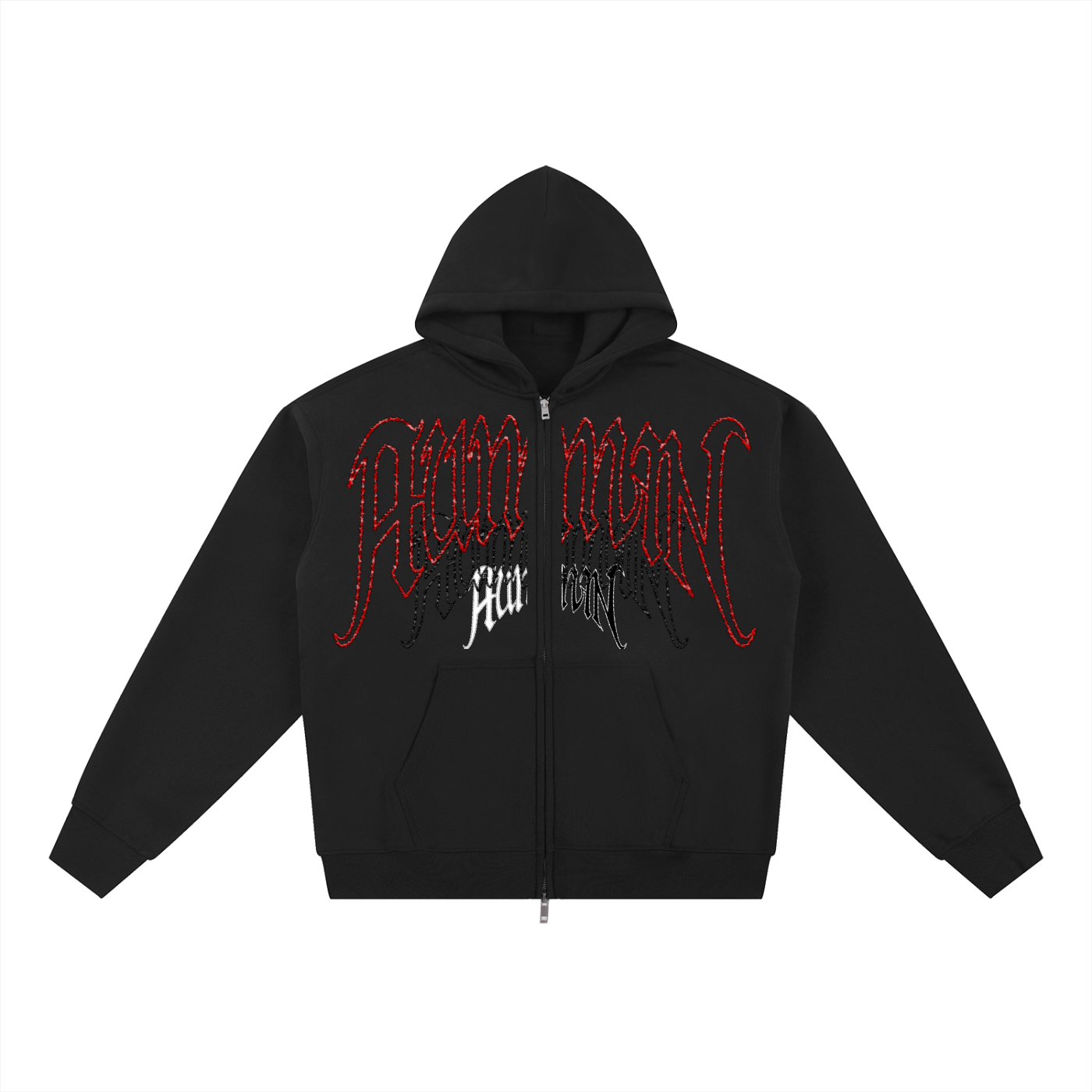 Fleece Zip Hoodie - Human Fragments