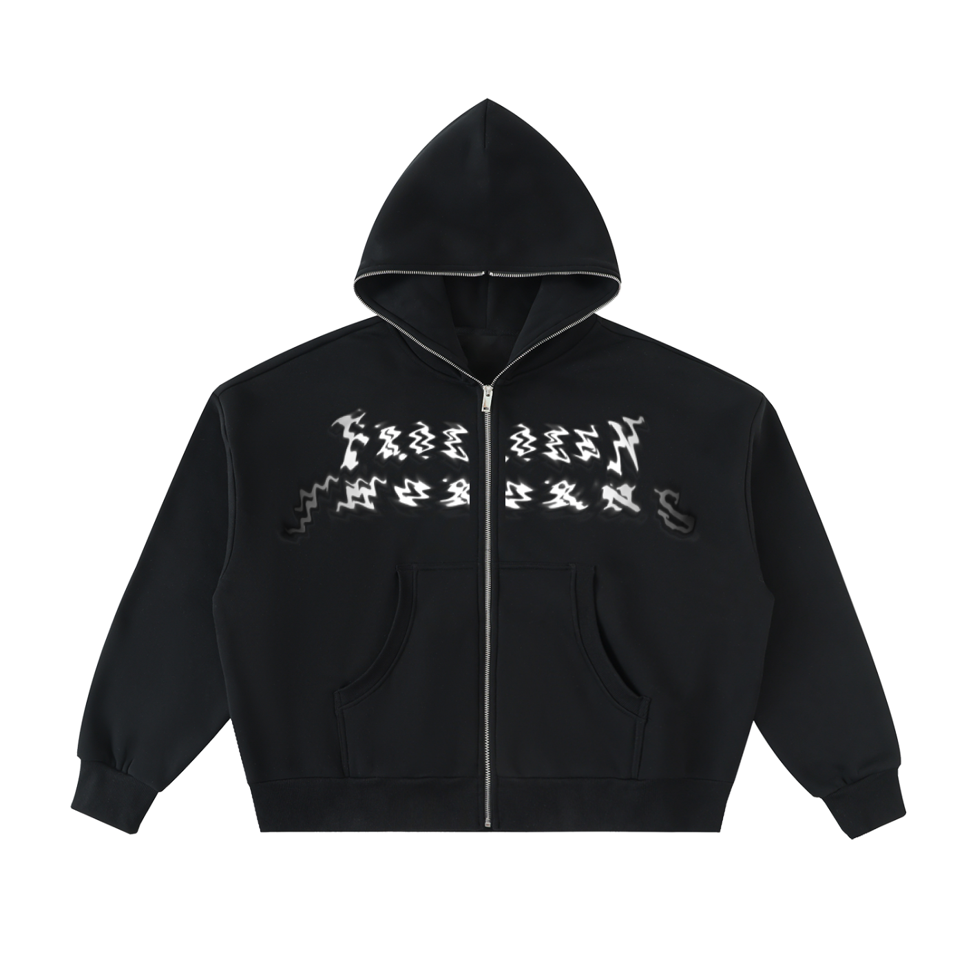 Full-Zip Boxy Hoodie - FrozenThorns