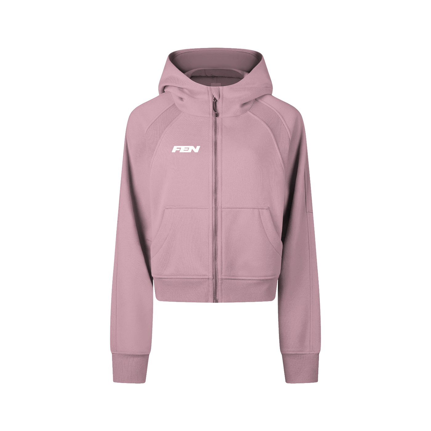 Cropped Zip Hoodie - FEN