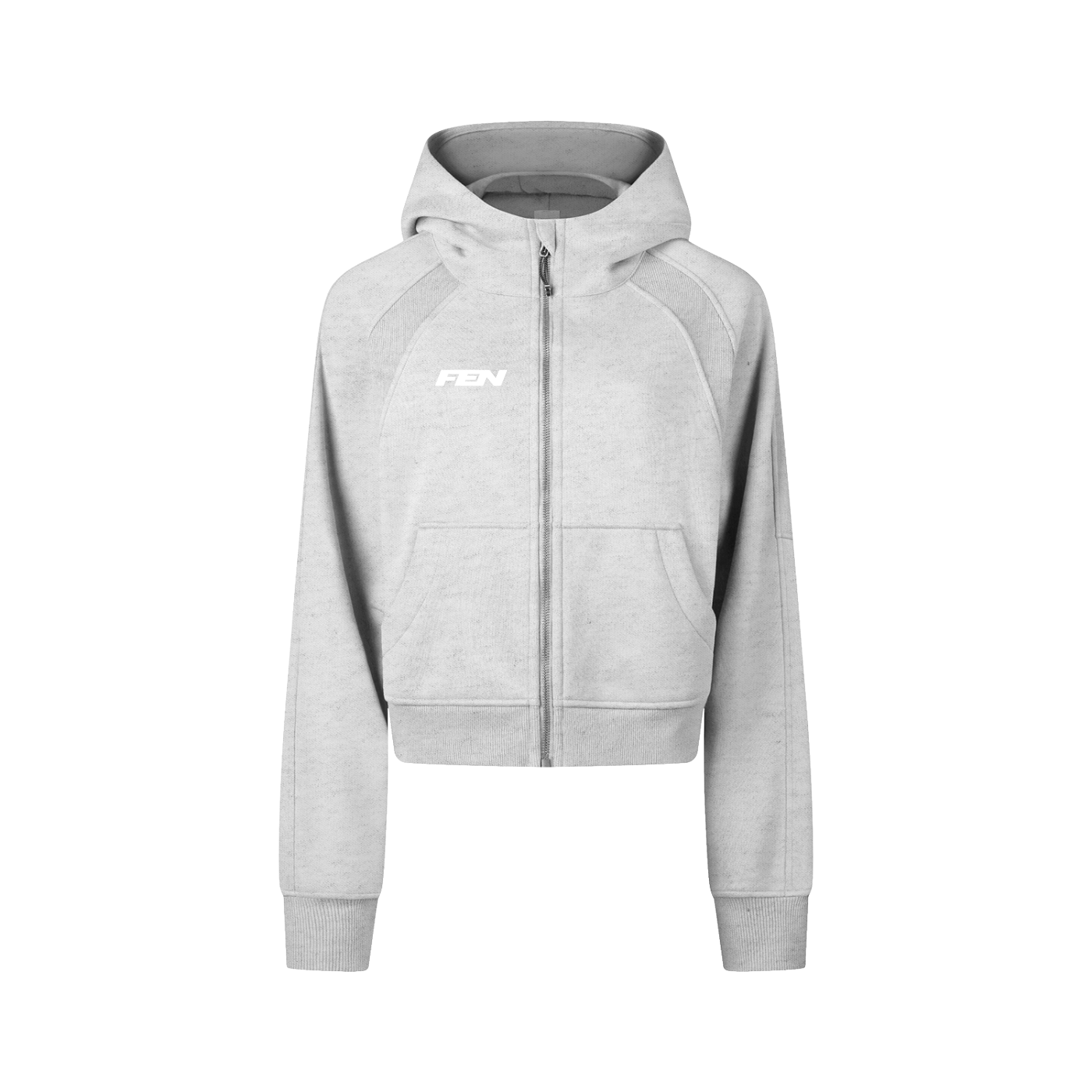 Cropped Zip Hoodie - FEN