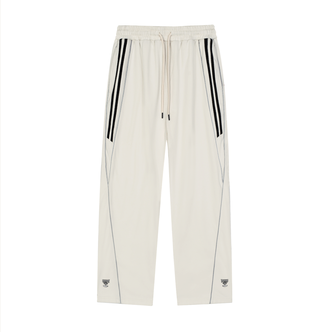 Striped Straight-Leg Sweatpants - Lost Skull