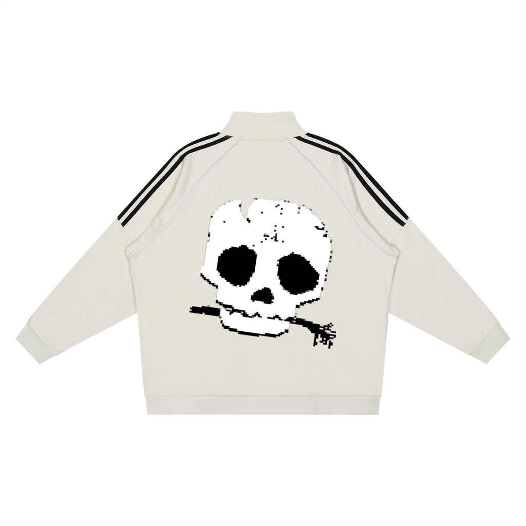 Striped Raglan Jacket - Lost Skull