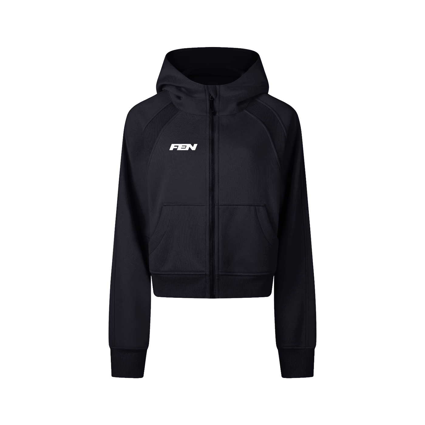 Cropped Zip Hoodie - FEN