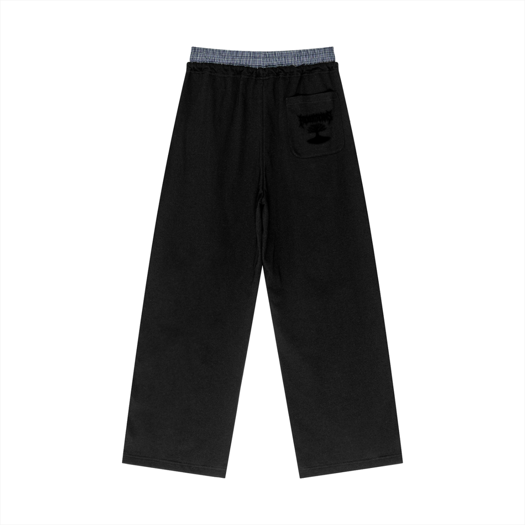 Contrast Plaid Pants - FT