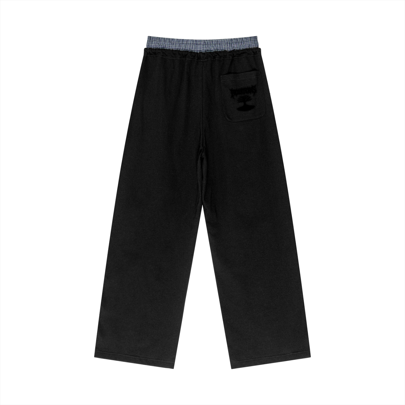 Contrast Plaid Pants - FT