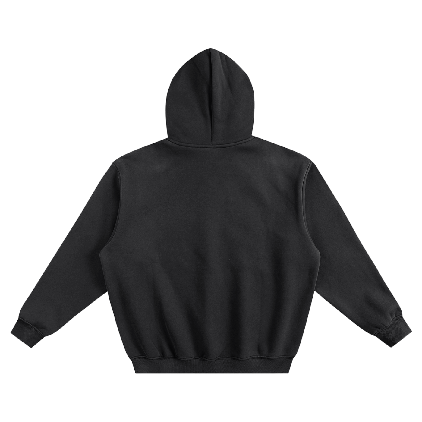 Fleeced Boxy Hoodie - Shadow Kitten