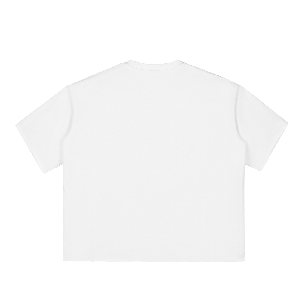 Boxy Raw-Edge Tee - Human Shape