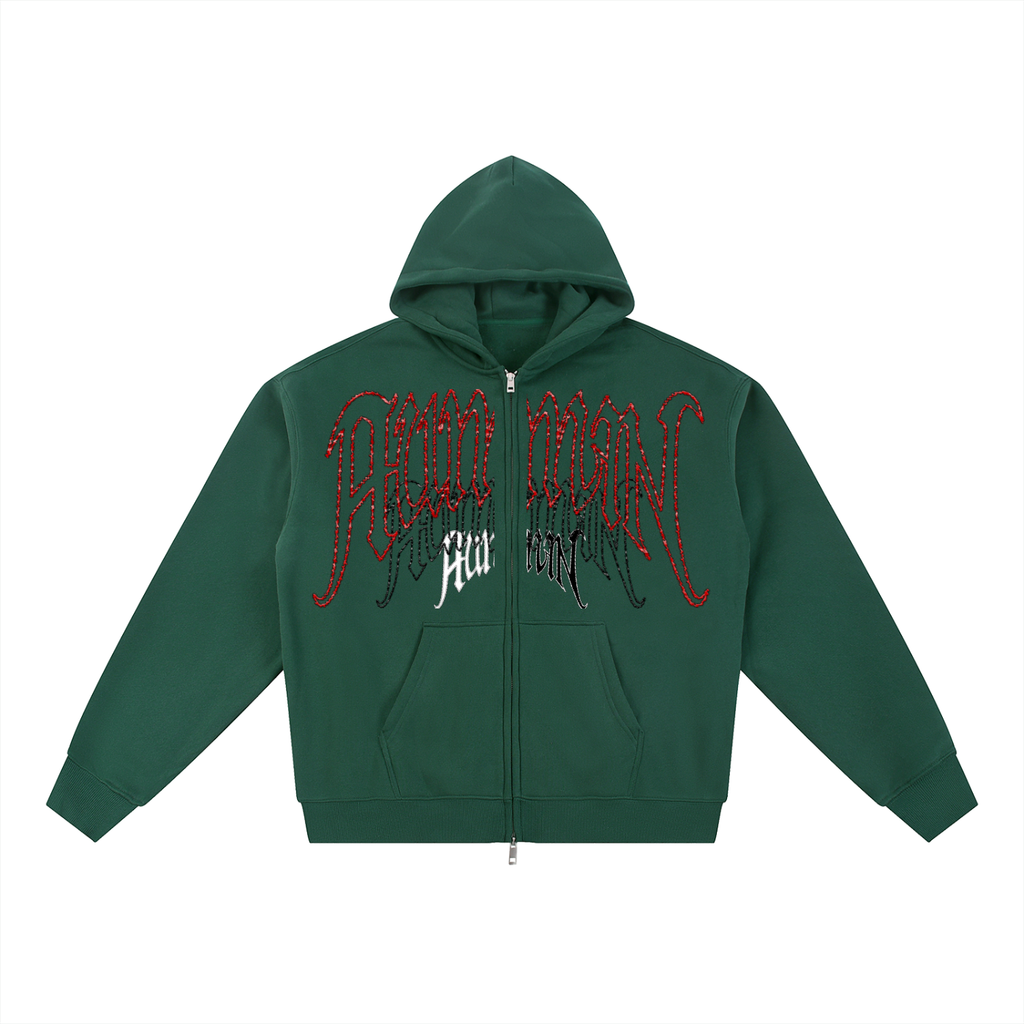 Fleece Zip Hoodie - Human Fragments