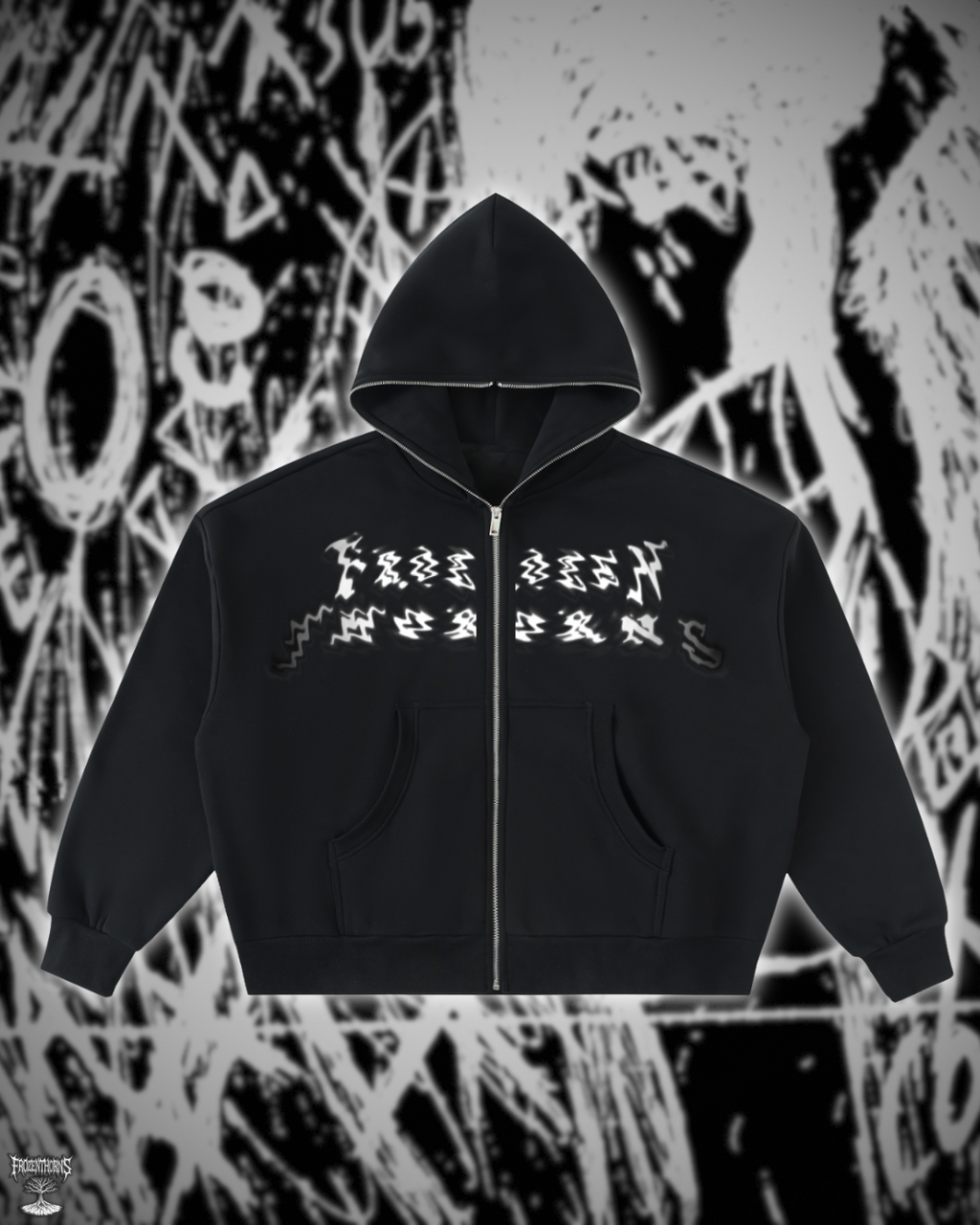Full-Zip Boxy Hoodie - FrozenThorns