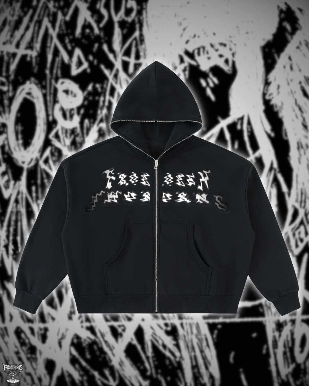 Full-Zip Boxy Hoodie - FrozenThorns
