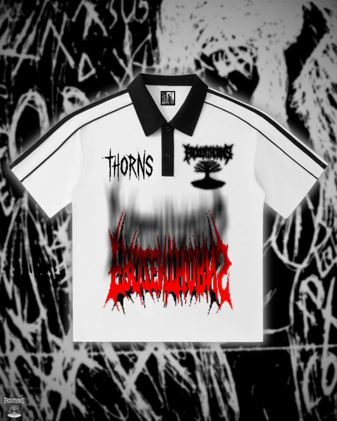 Contrast Collar Polo - RED