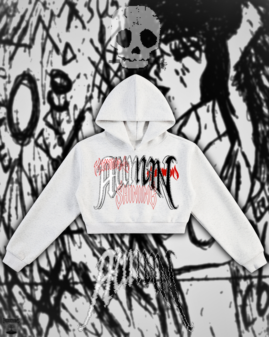 Essential Cropped Hoodie - Shining Lost