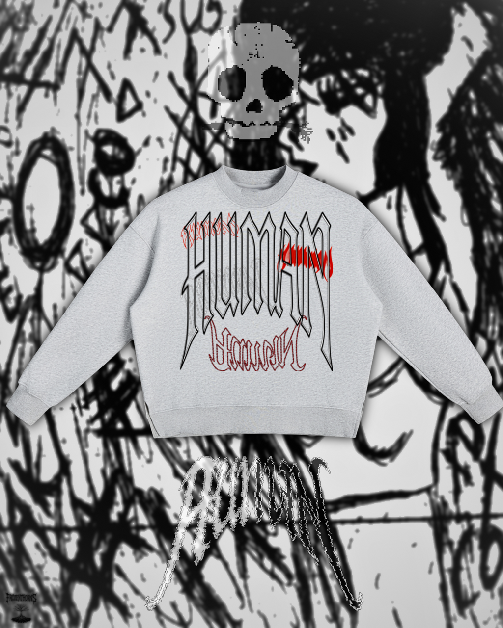 Fleece Side-Slit Sweatshirt - Echo Human