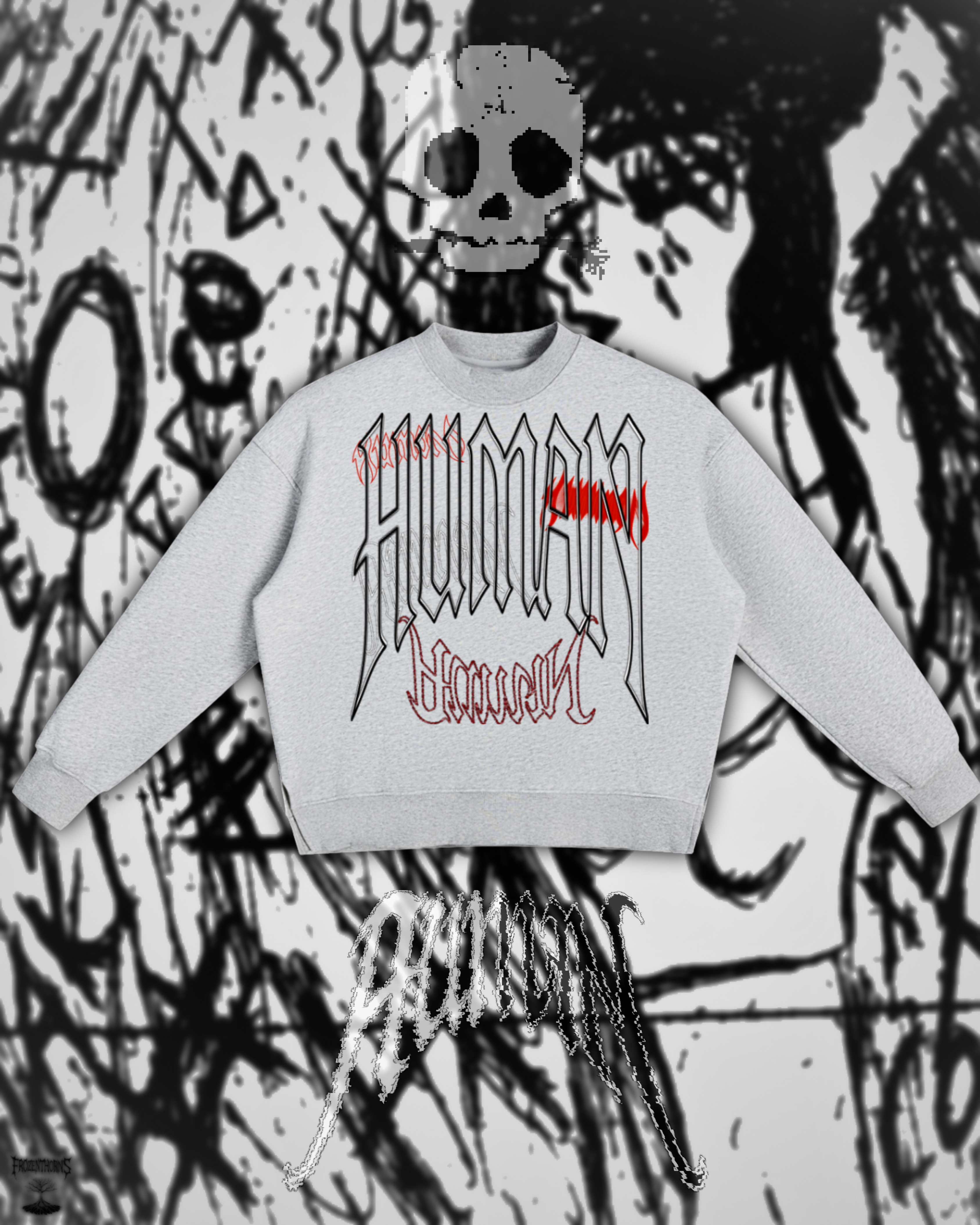 Fleece Side-Slit Sweatshirt - Echo Human