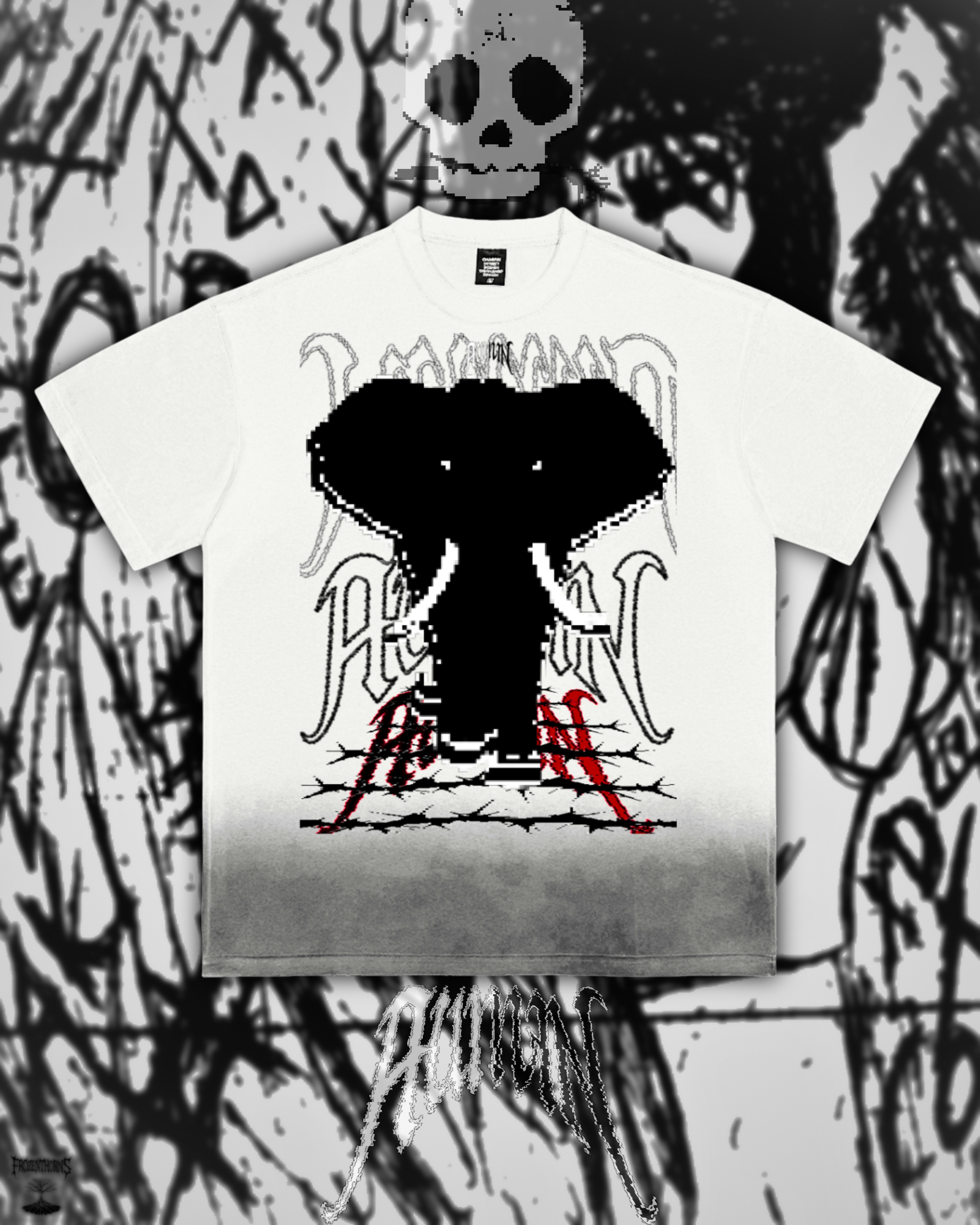 Sunfade Vintage Tee - Elephant