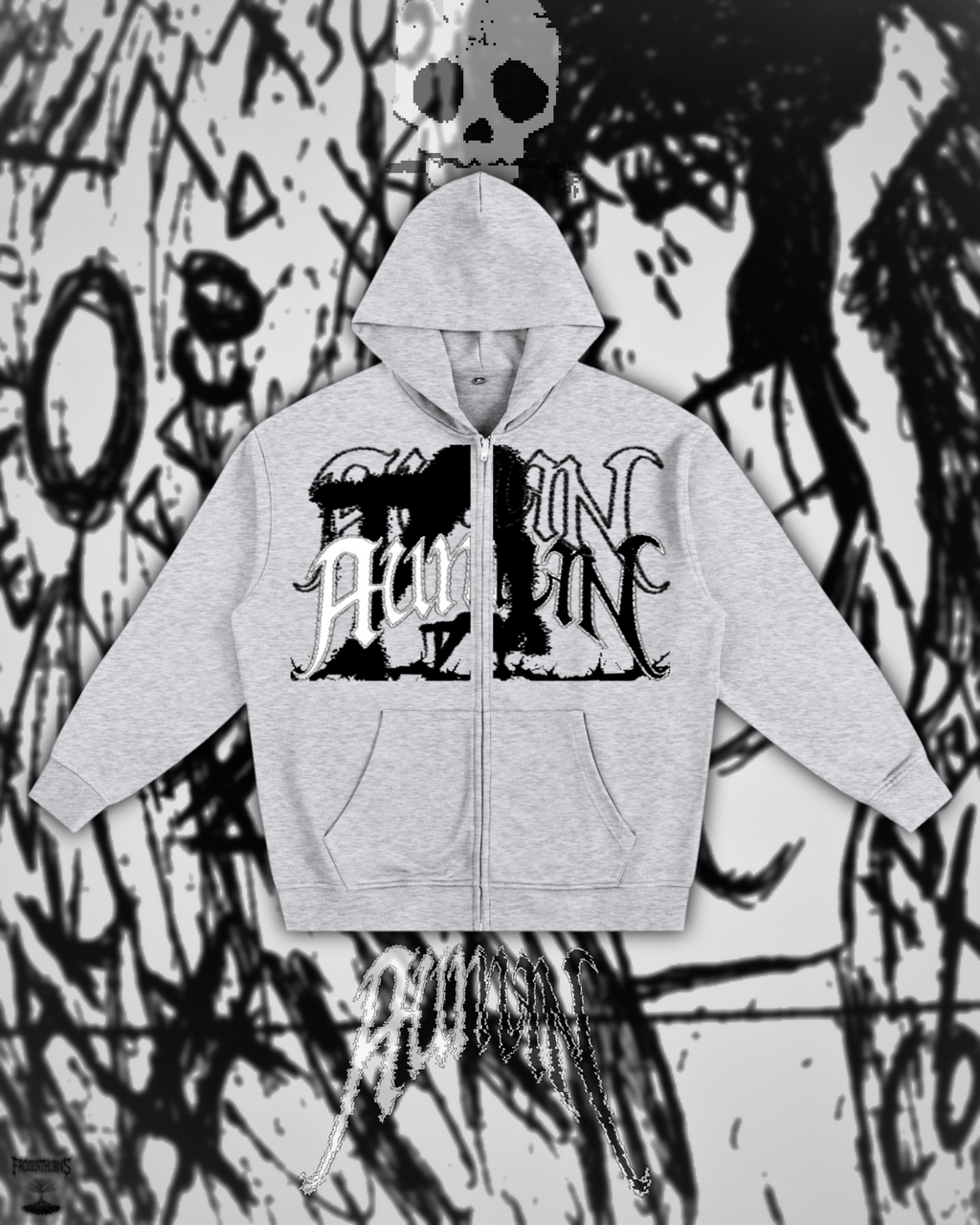 Heavyweight Zip-up Hoodie - Lost Signal