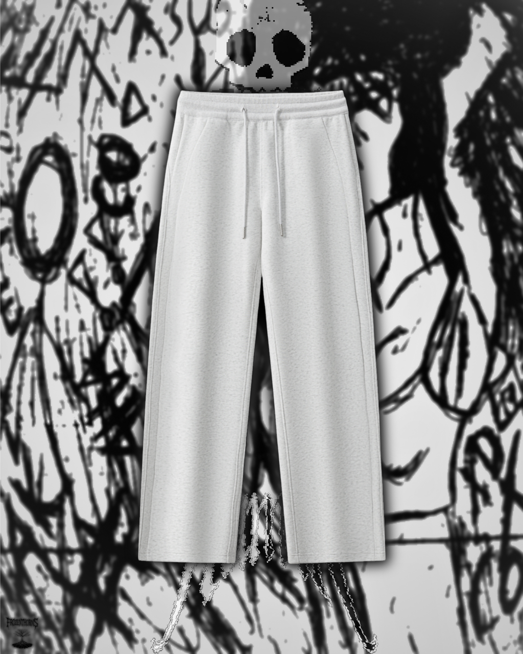 Drawstring Straight-Leg Sweatpants