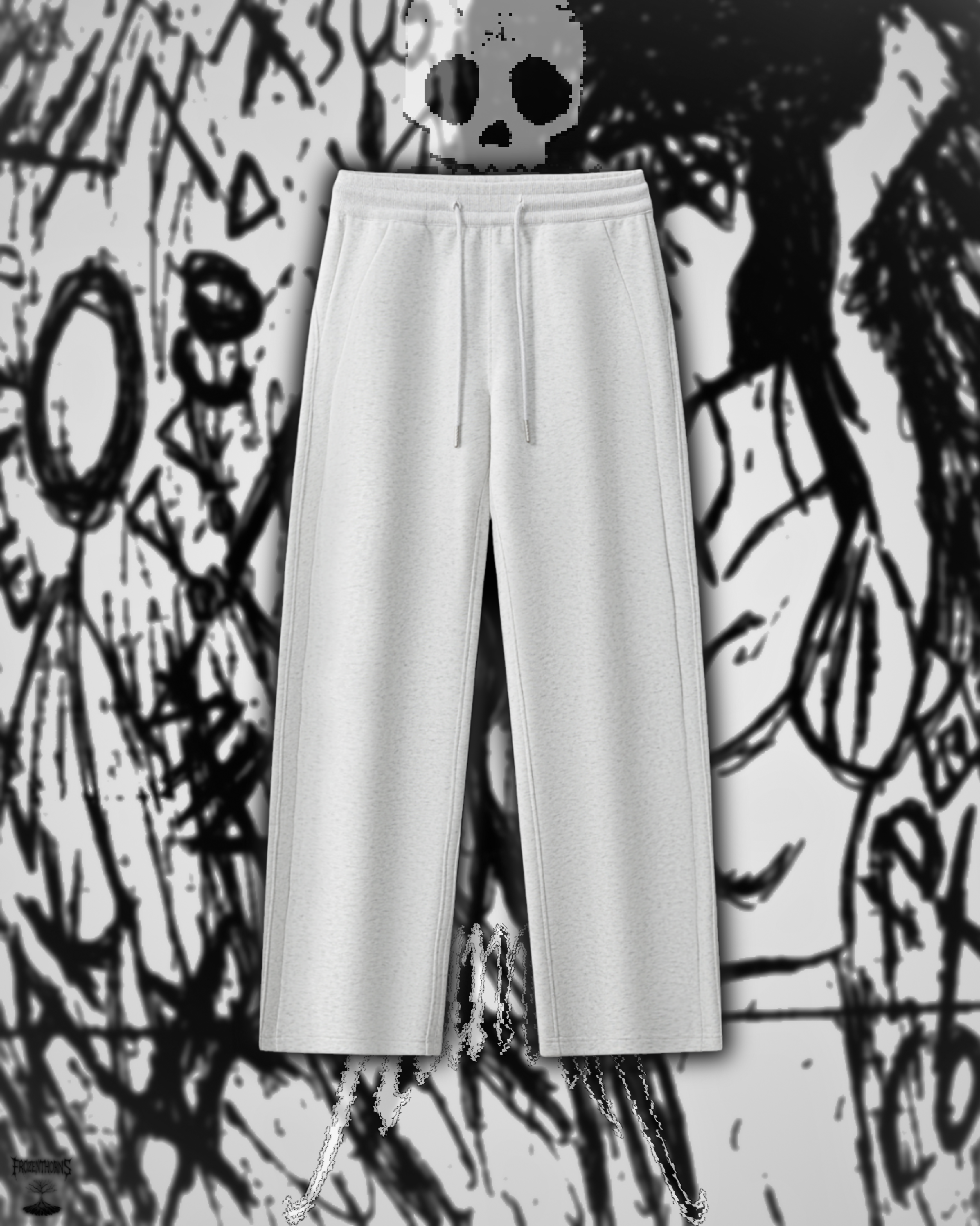 Drawstring Straight-Leg Sweatpants