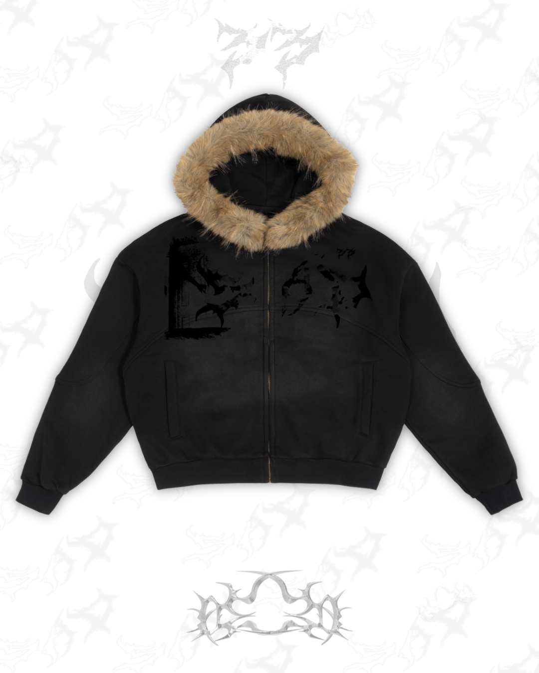 Sun Fade Fur Hoodie SAD