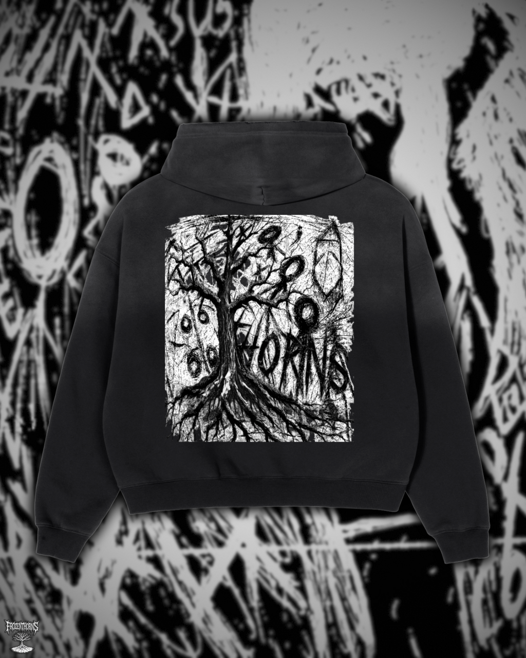 Frayed Sunfade Hoodie - Letter