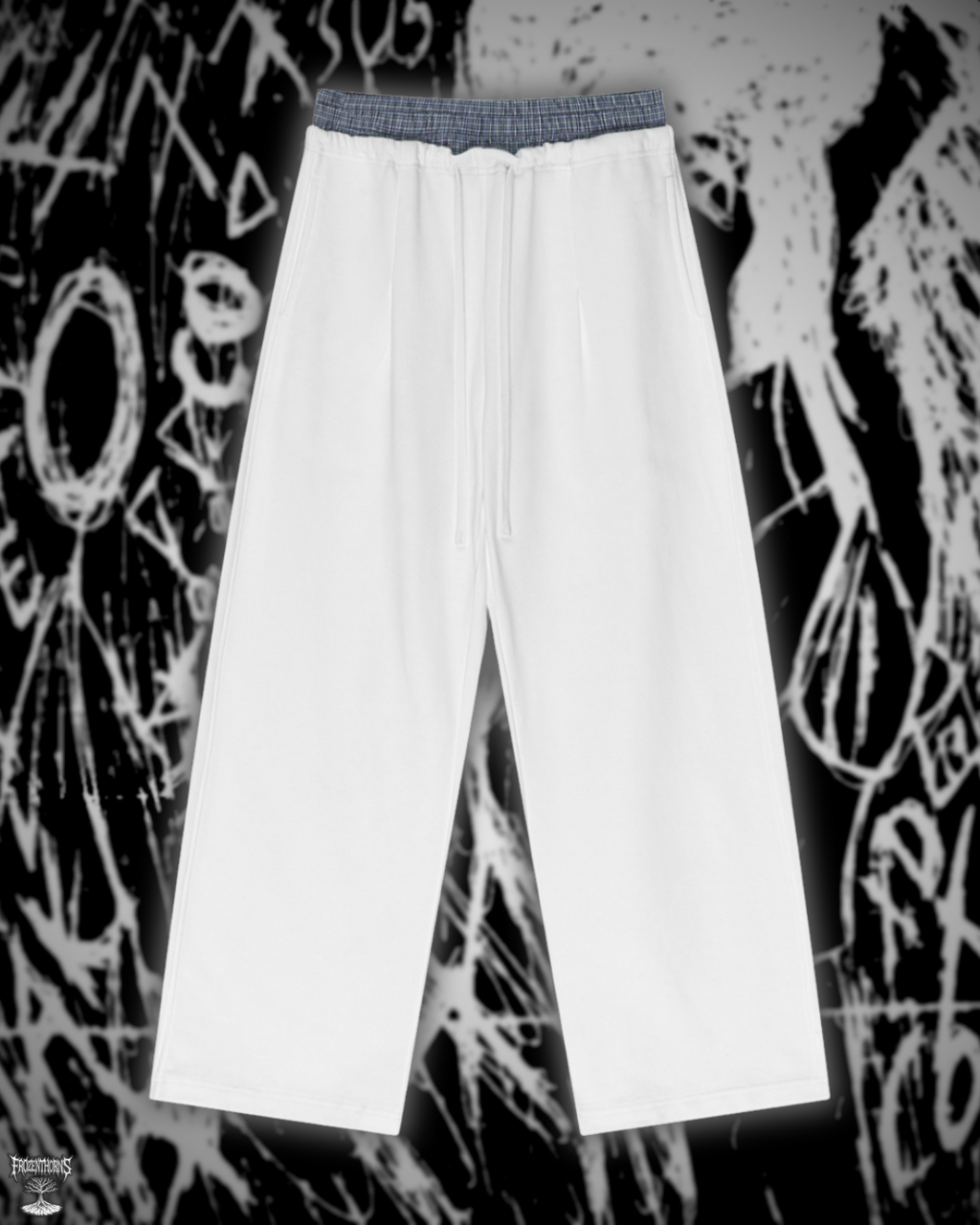 Contrast Plaid Pants - FT