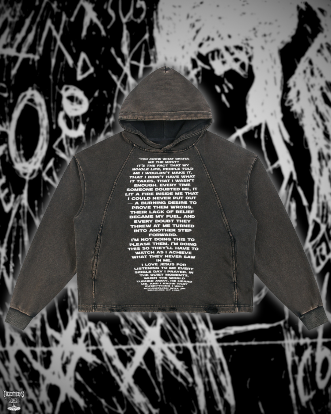 Vintage Fray Hoodie – I Just Want to Say