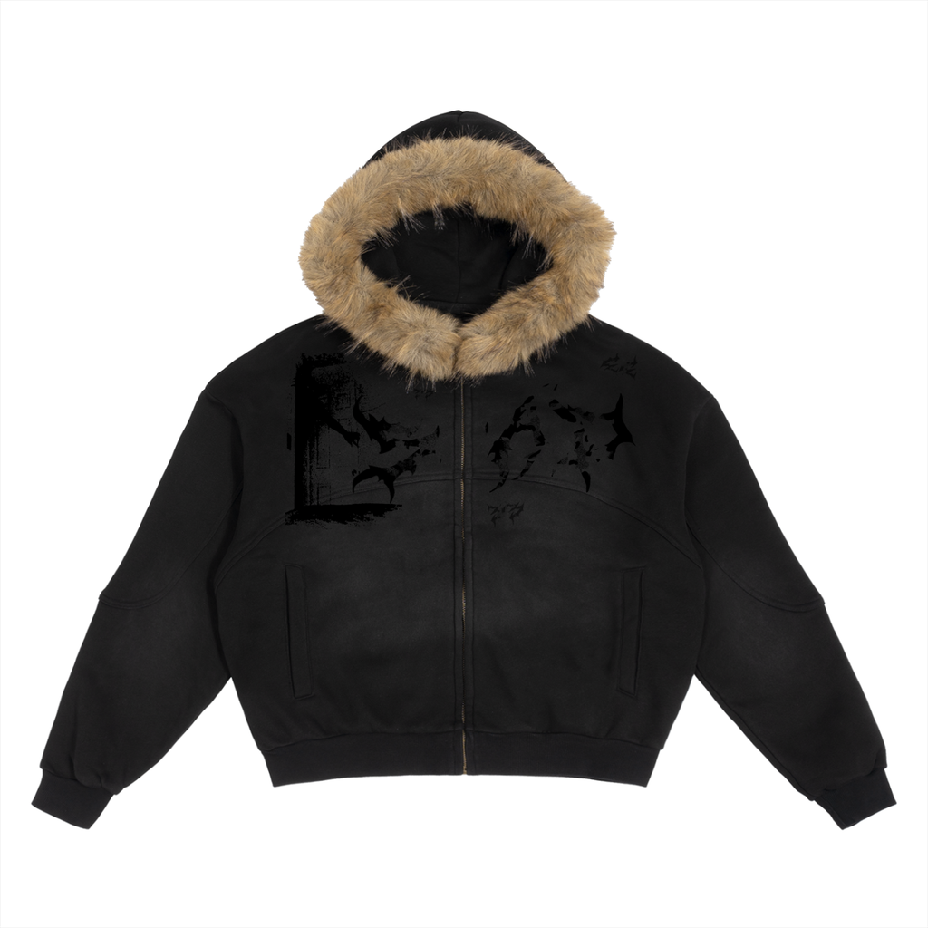 Sun Fade Fur Hoodie SAD