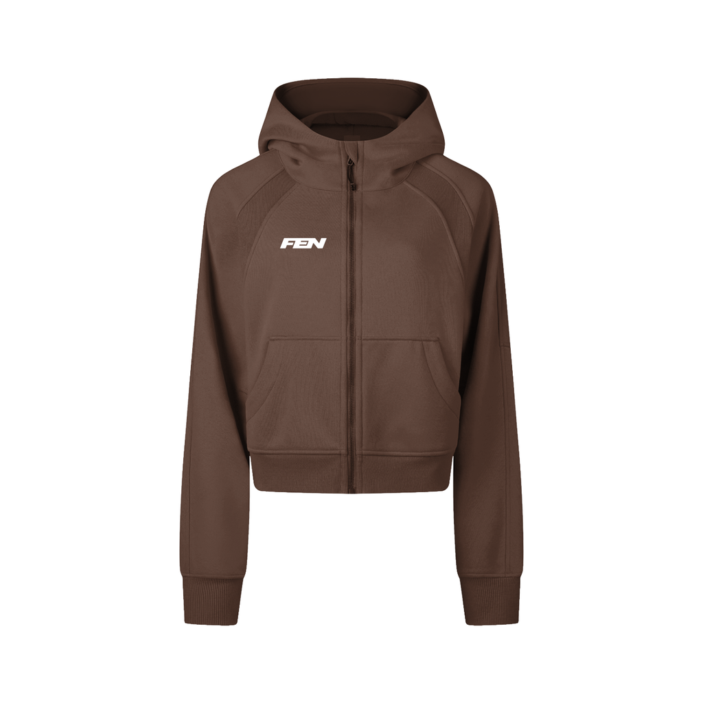 Cropped Zip Hoodie - FEN