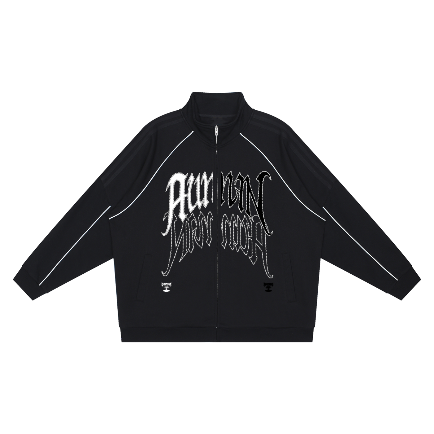 Striped Raglan Jacket - Lost Skull