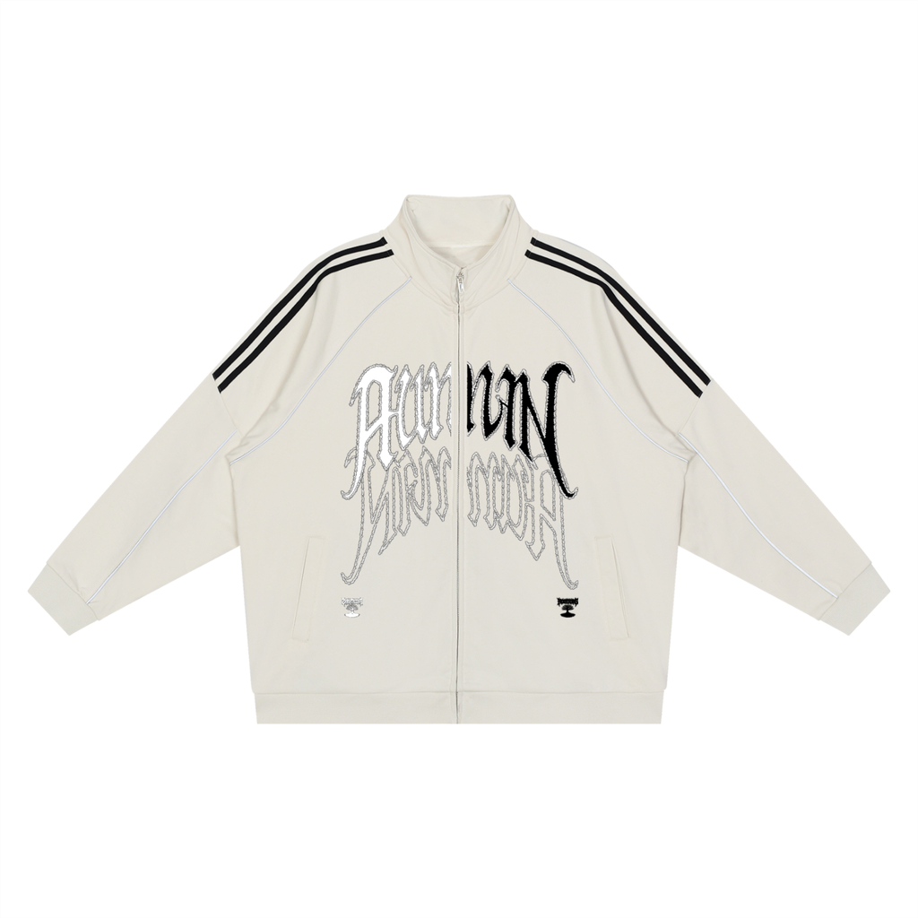 Striped Raglan Jacket - Lost Skull