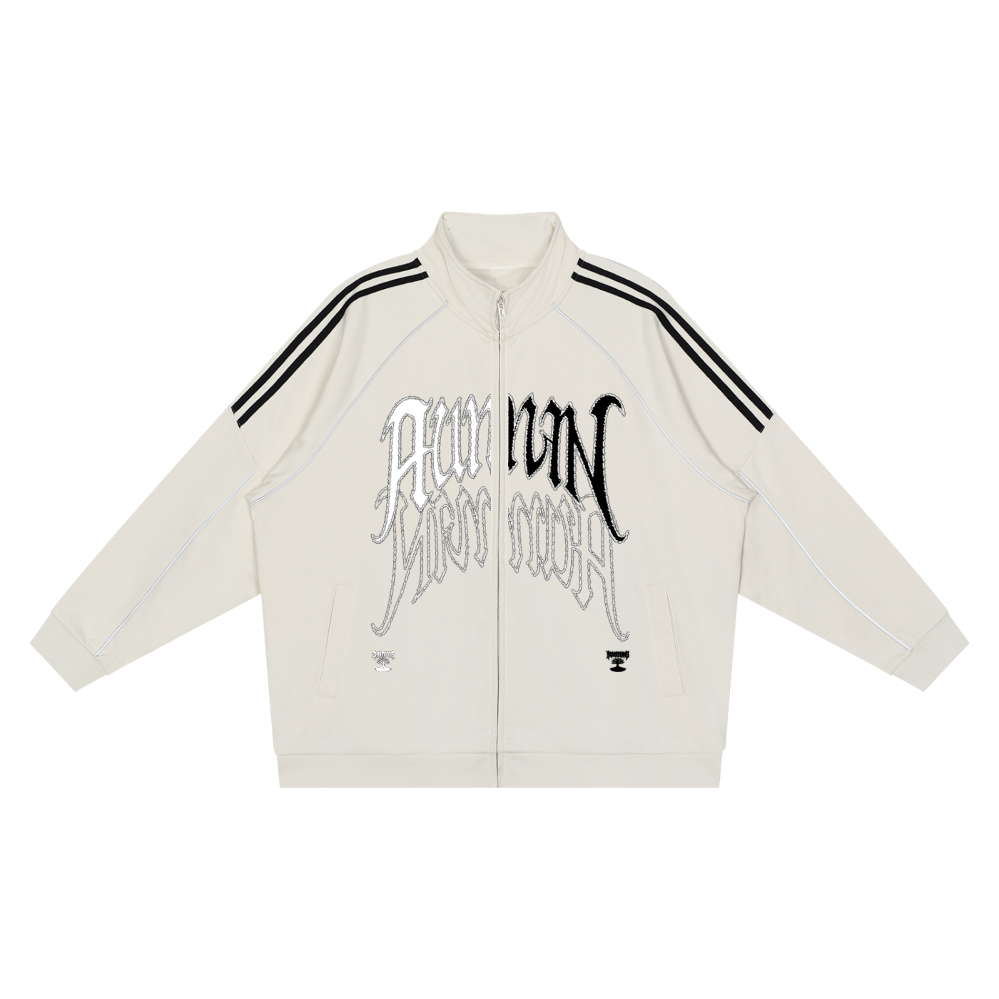 Striped Raglan Jacket - Lost Skull