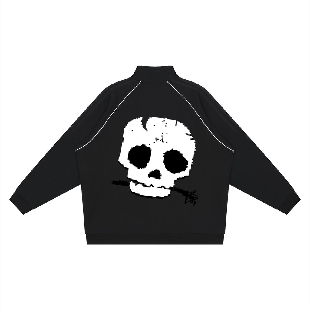 Striped Raglan Jacket - Lost Skull