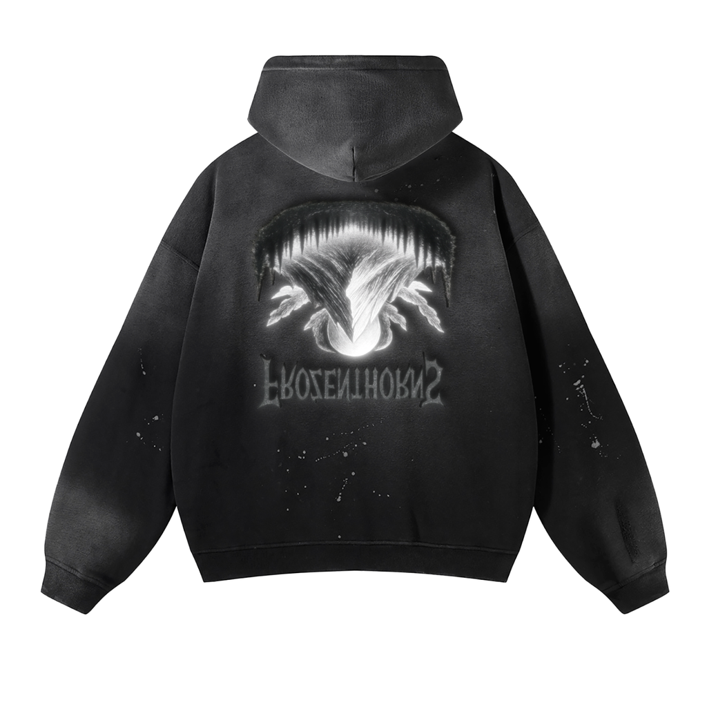 Vintage Frayed Hoodie - Moonlight