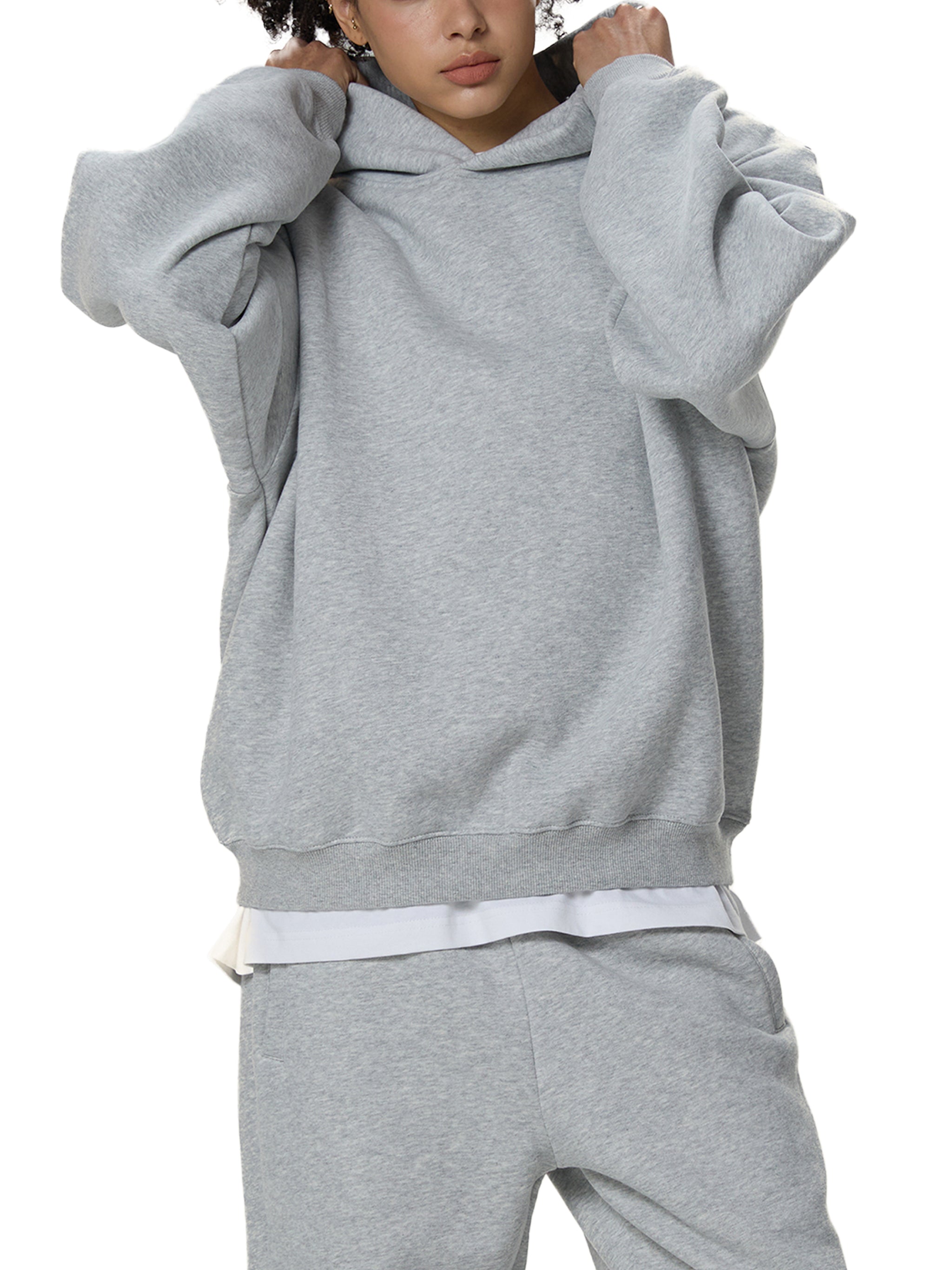 Fleeced Boxy Hoodie - i'm not hhuman