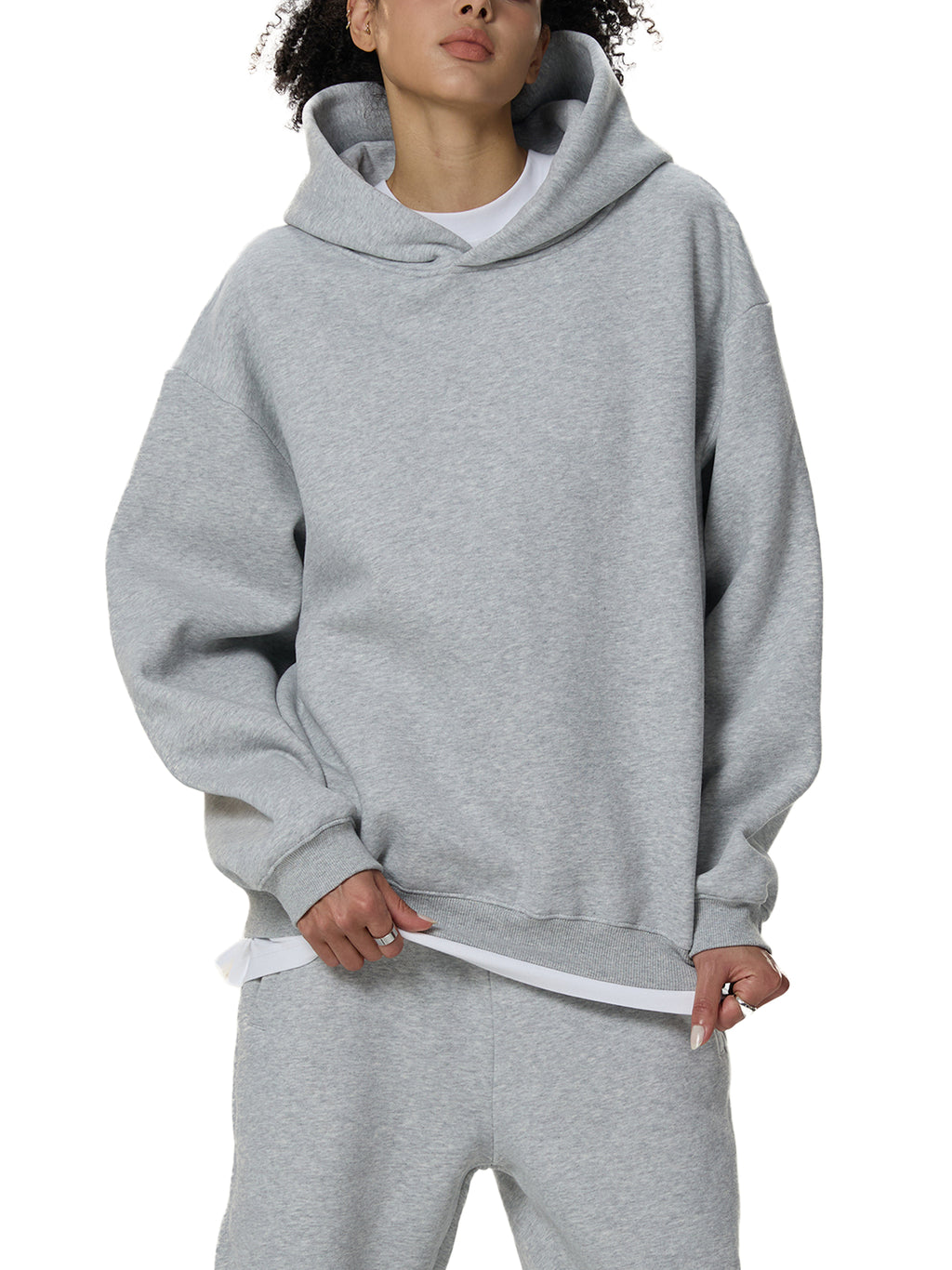 Fleeced Boxy Hoodie - Cartoon Chic