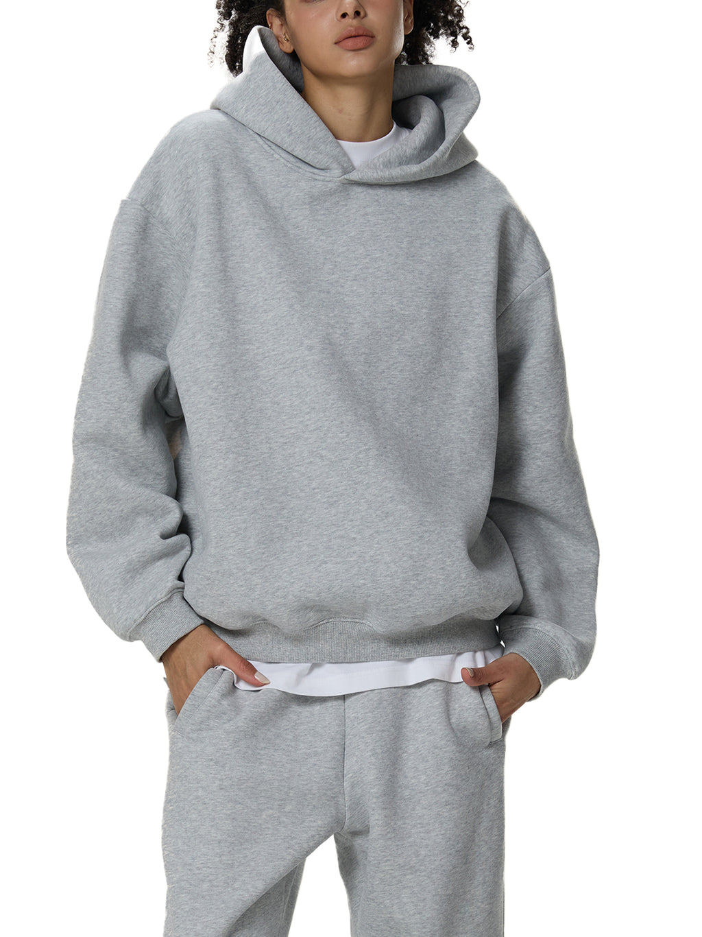 Fleeced Boxy Hoodie - Cartoon Chic