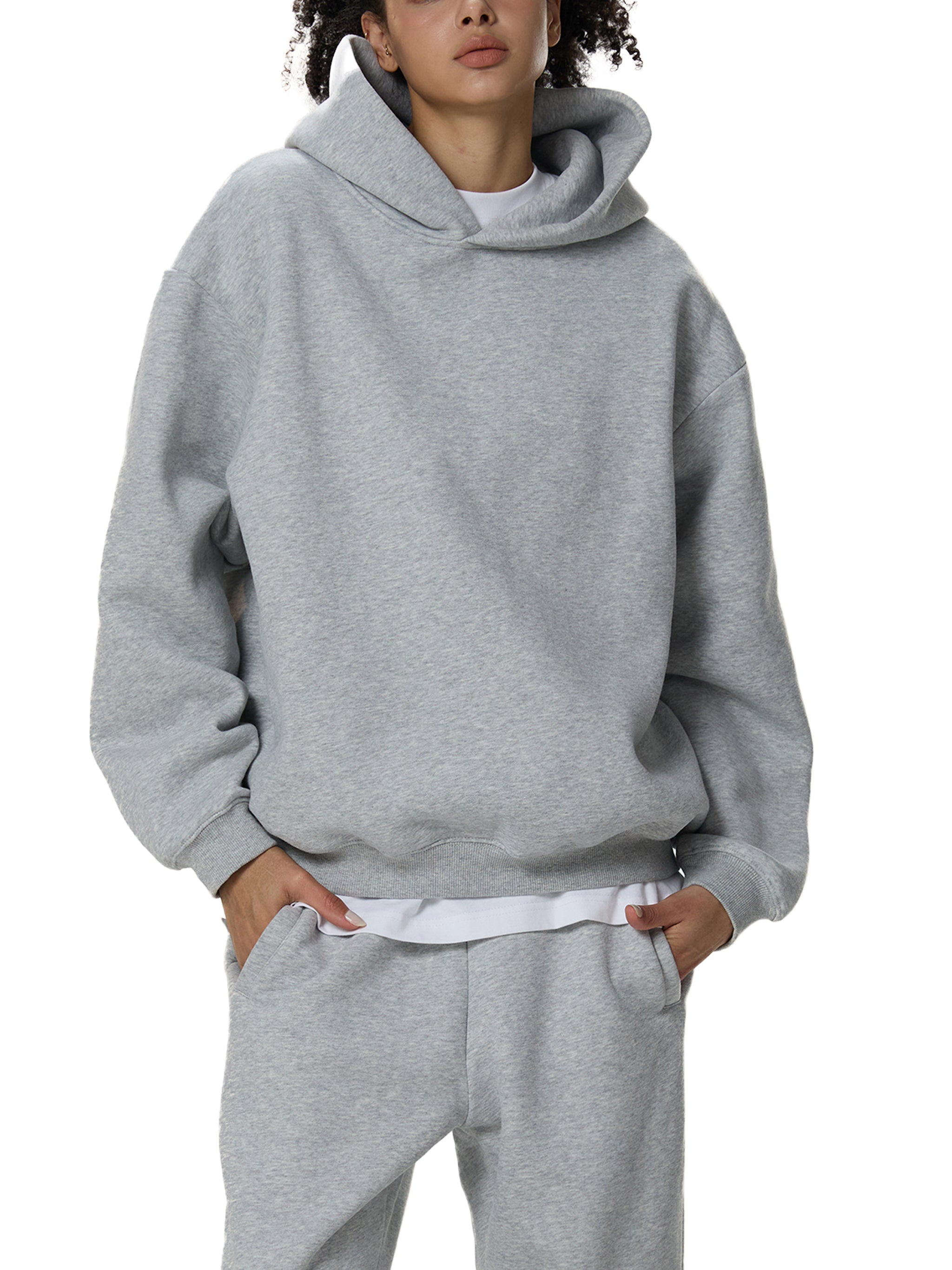 Fleeced Boxy Hoodie - Cartoon Chic