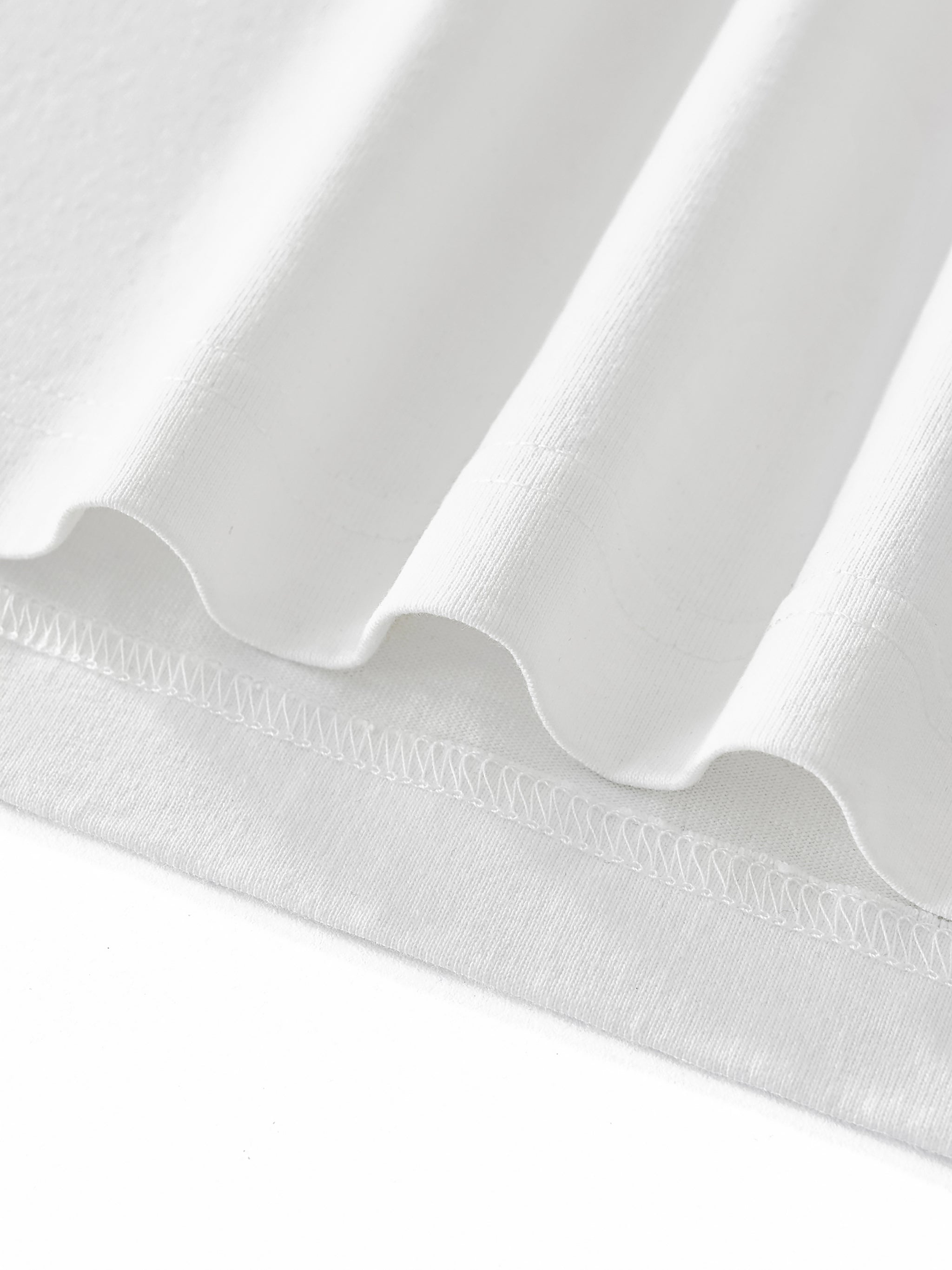 Contrast Sleeve Cotton T-Shirt - Cute Horror