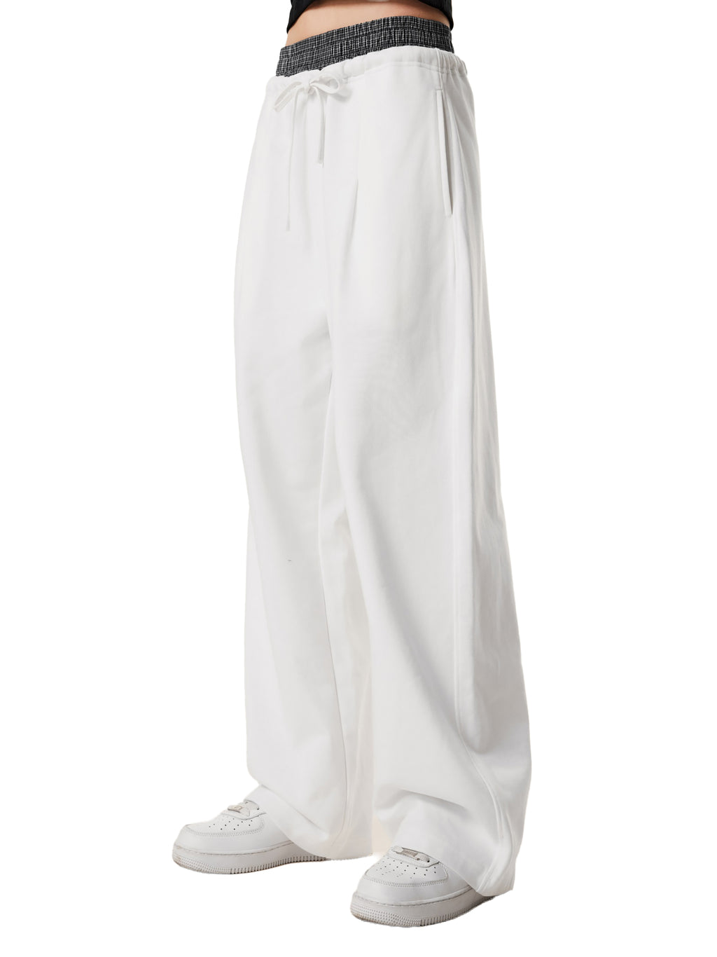 Contrast Plaid Pants - FT