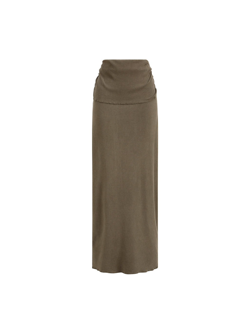 Washed Slim Maxi Skirt - Sand
