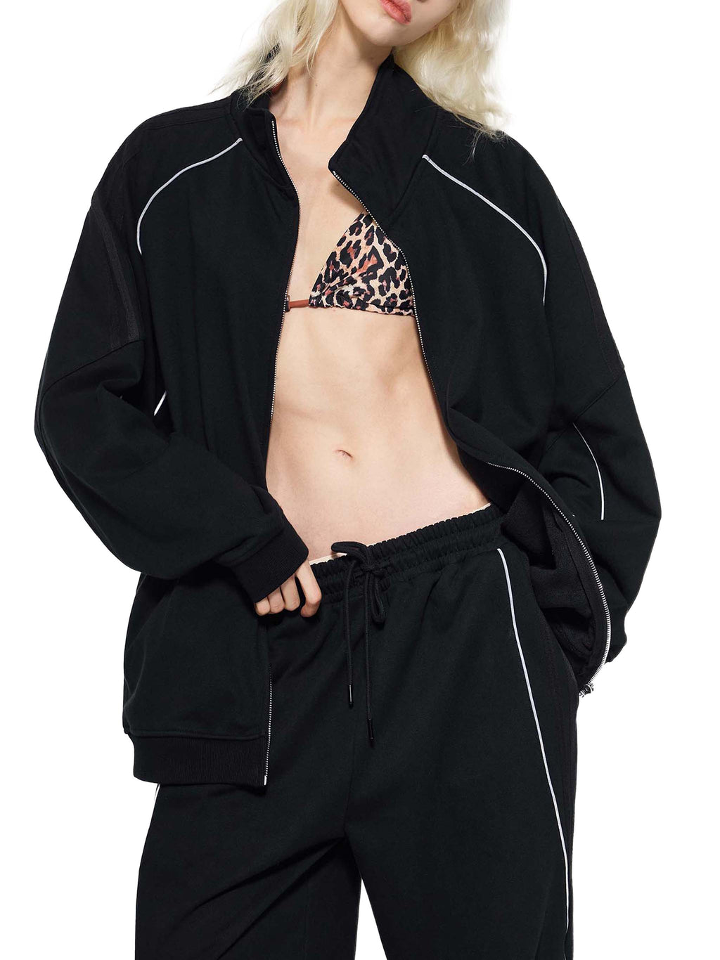 Striped Raglan Jacket - Lost Skull