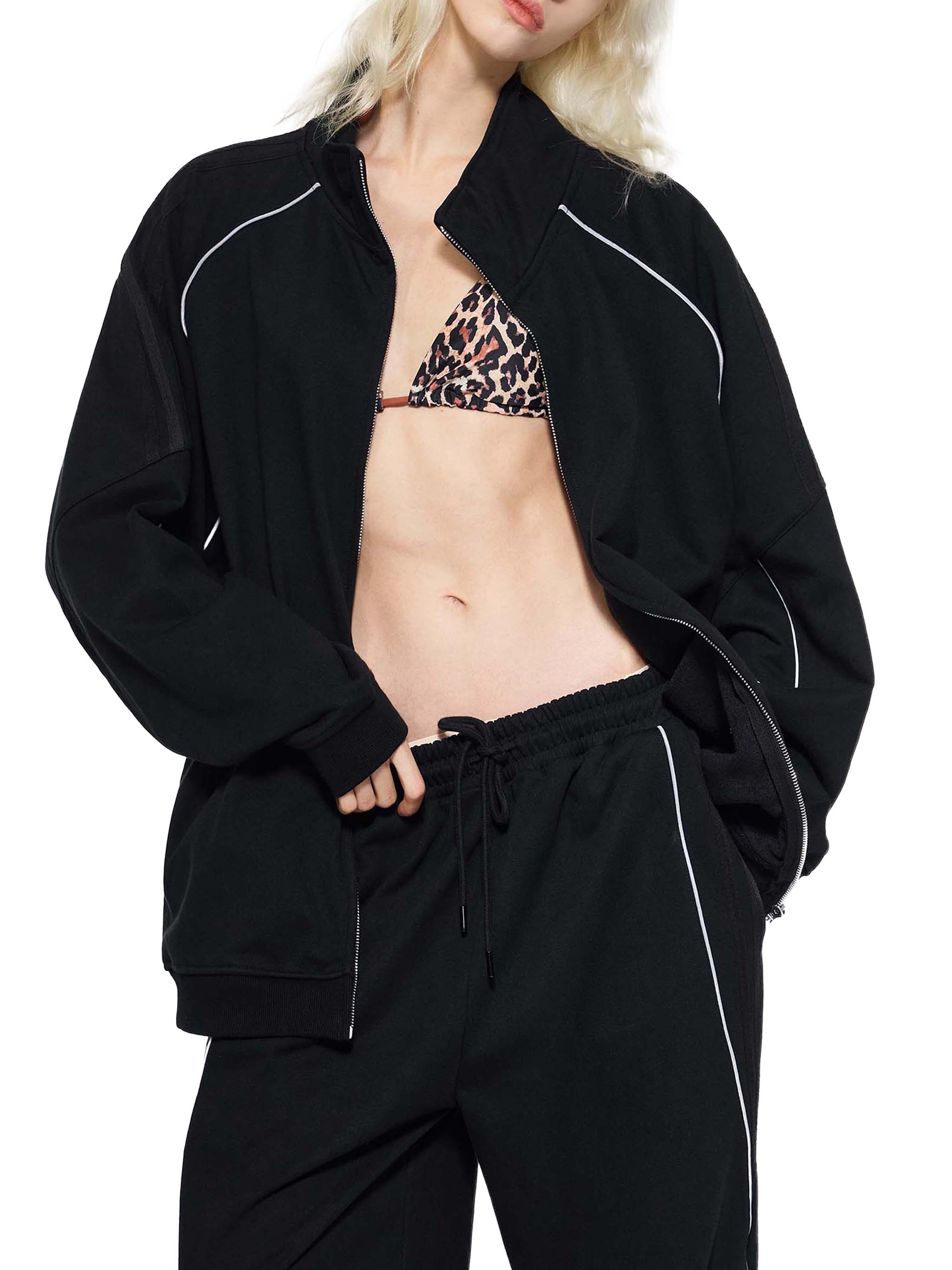 Striped Raglan Jacket - Lost Skull