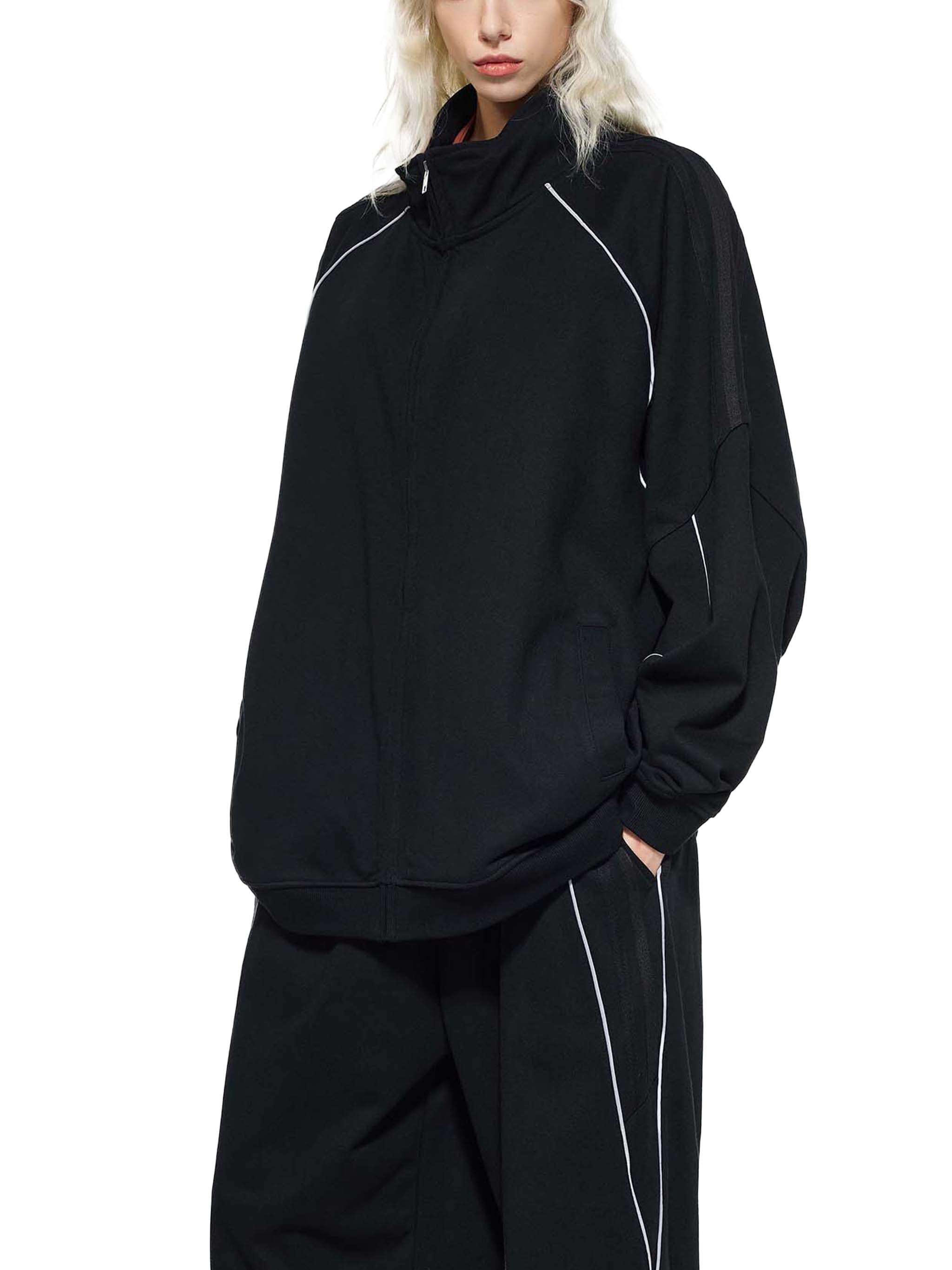 Striped Raglan Jacket - Lost Skull