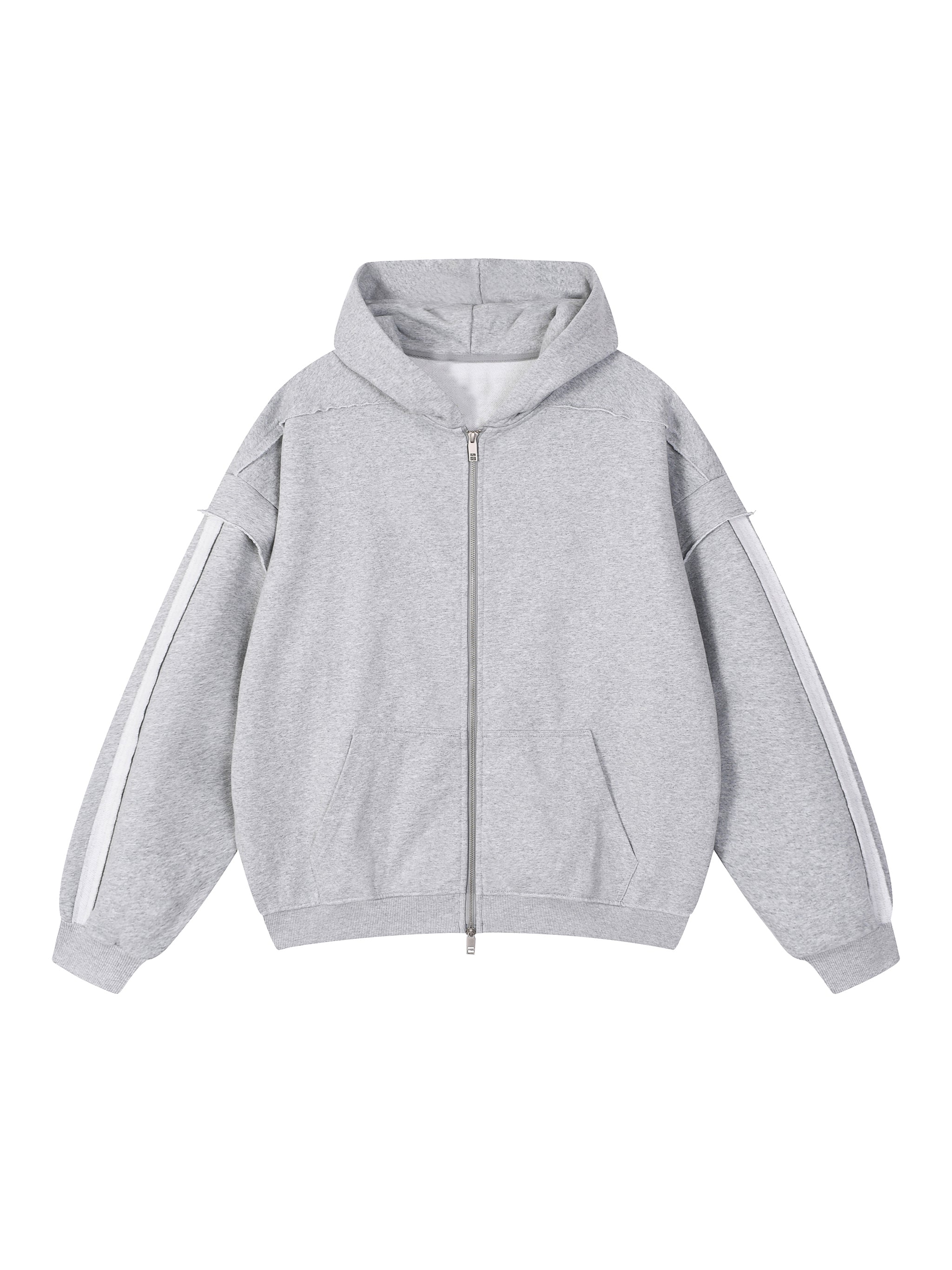 Contrast Zip Hoodie SAD