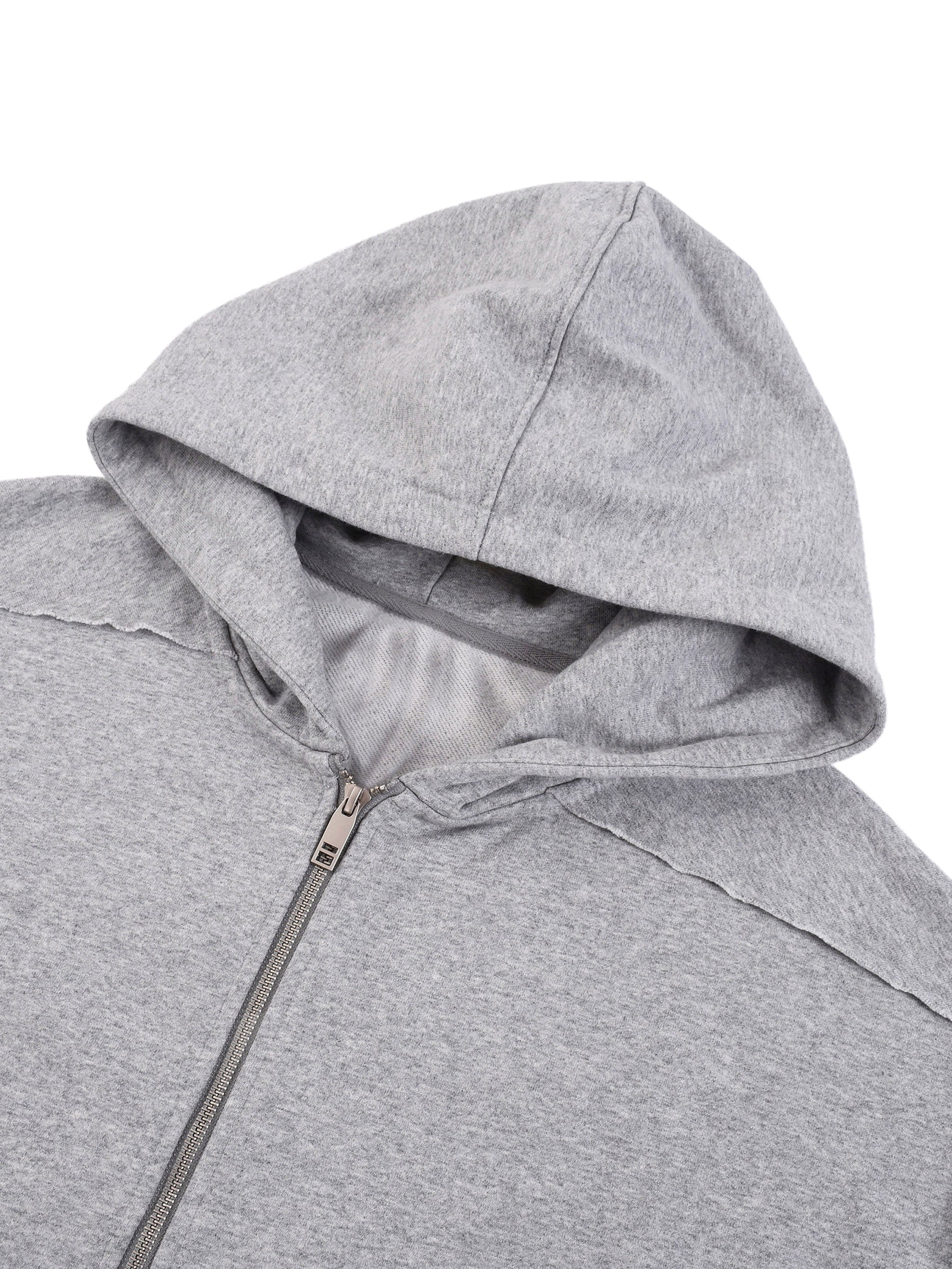 Contrast Zip Hoodie SAD